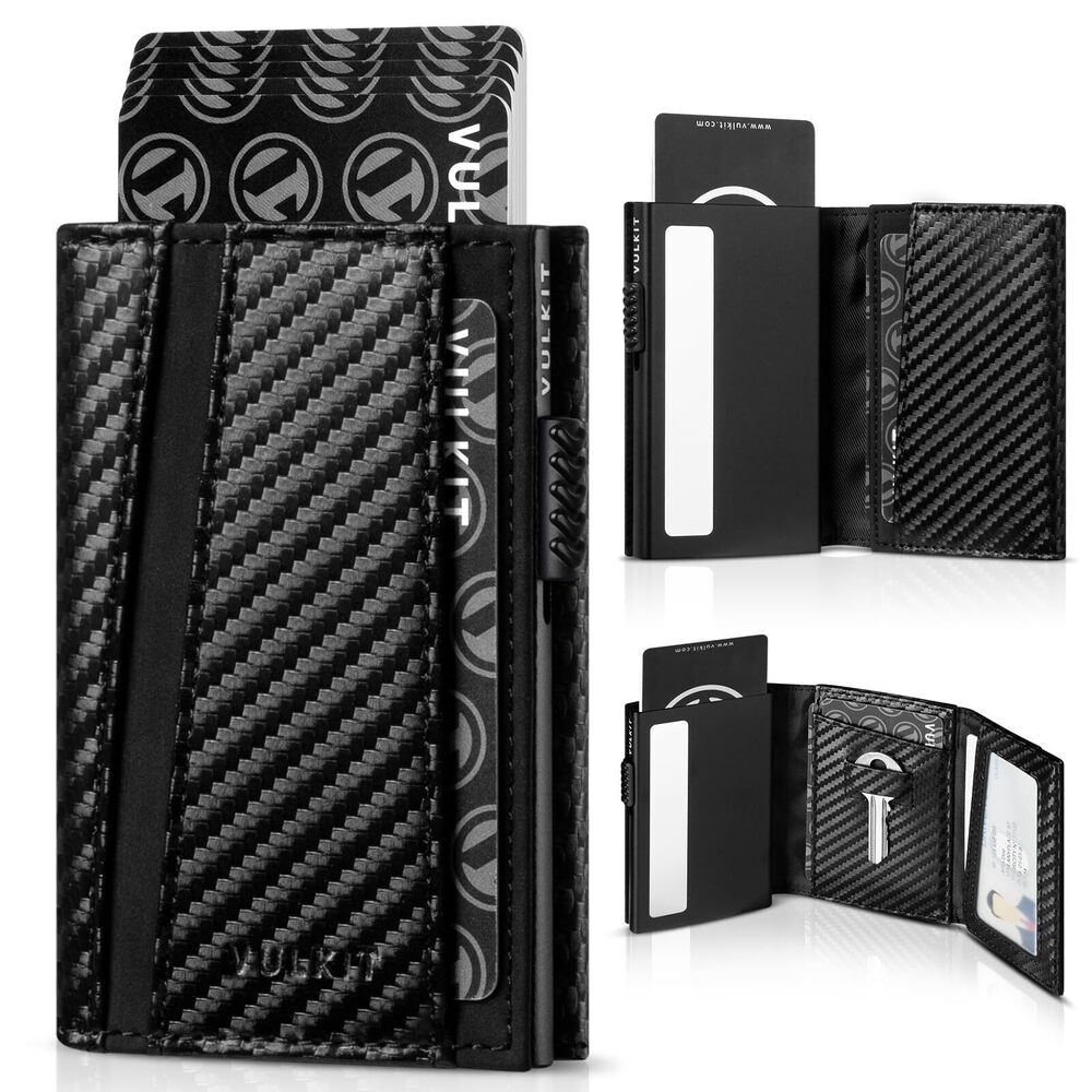 3387 Pop Up Card Holder Minimalsit Wallet Metal Card Case RFID Blocking
